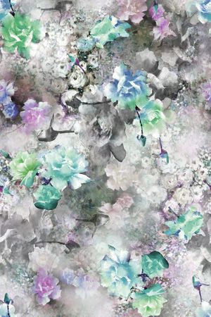 满版散花印花华亿平台图片