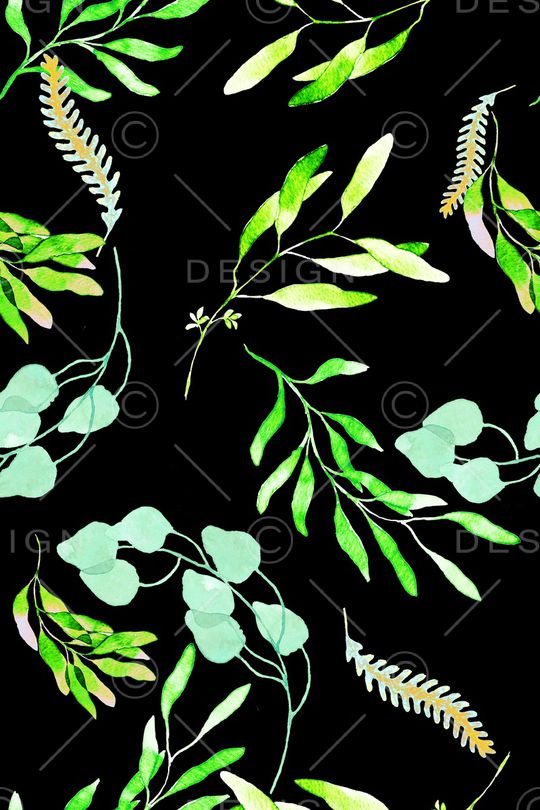 树叶印花华亿平台图片