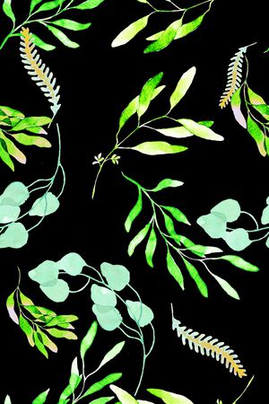 树叶印花华亿平台图片