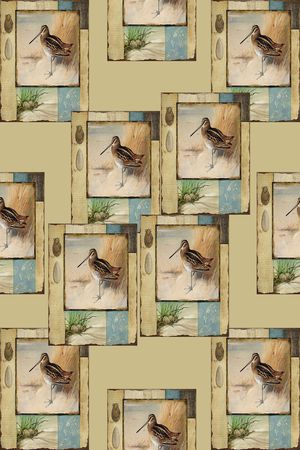 花鸟印花华亿平台图片