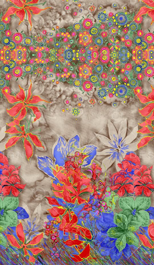 乱花印花华亿平台图片