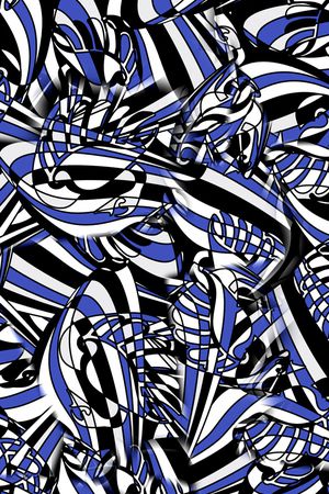 不规则几何印花华亿平台图片