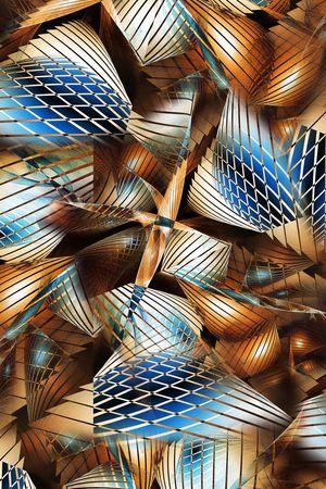 不规则几何印花华亿平台图片