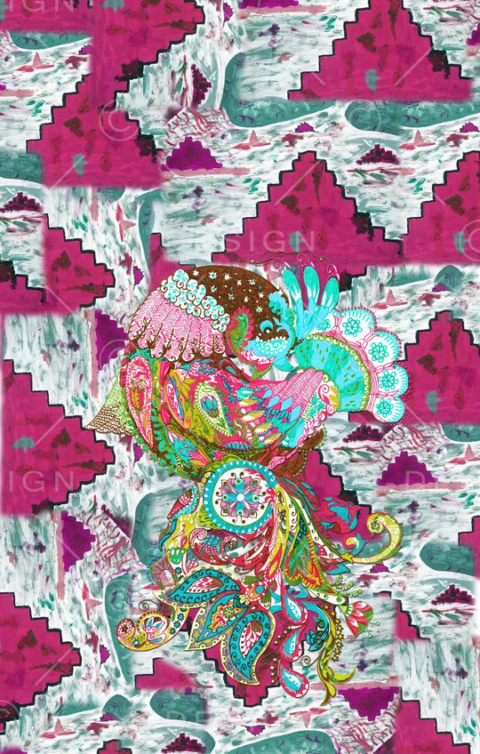 涂鸦印花华亿平台图片