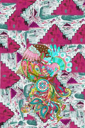 涂鸦印花华亿平台图片