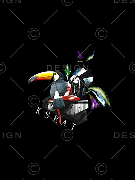 树叶印花华亿平台图片