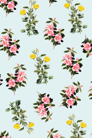 三色堇印花华亿平台图片