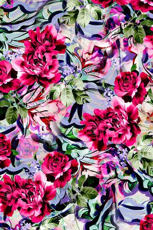 乱花印花华亿平台图片