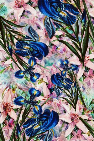 乱花印花华亿平台图片