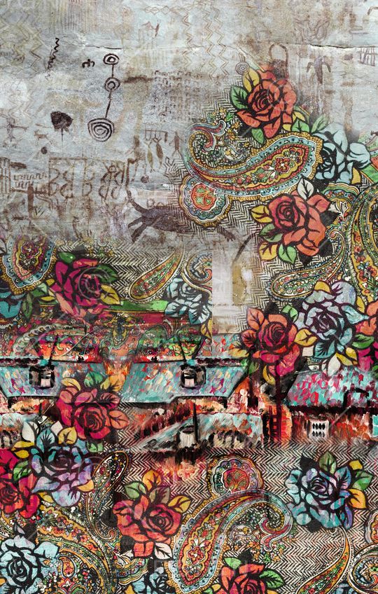 抽象印花华亿平台图片