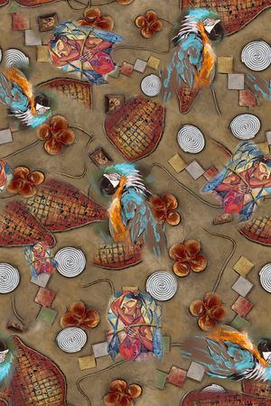 鸟印花华亿平台图片