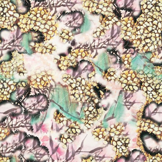 水墨印花华亿平台图片