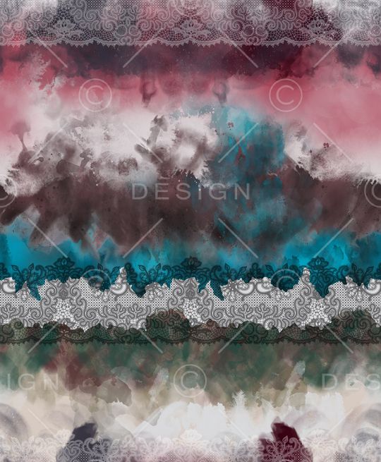 晕染印花华亿平台图片