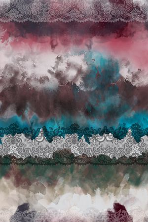 晕染印花华亿平台图片