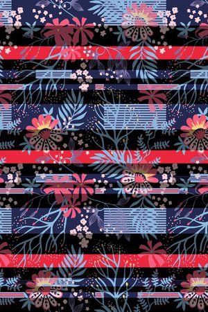 海军条纹印花华亿平台图片