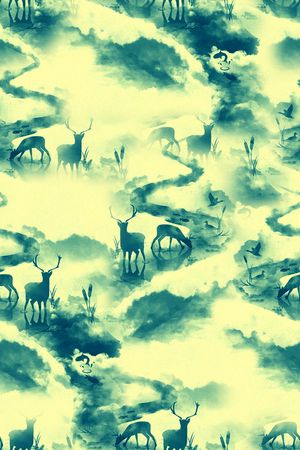 中国风印花华亿平台图片