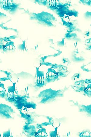 中国风印花华亿平台图片