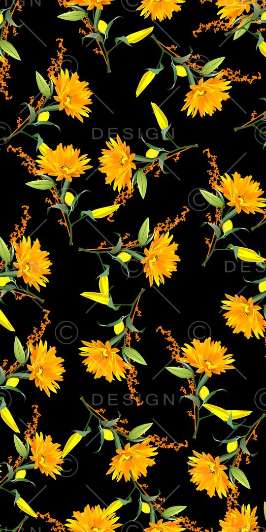 菊花印花华亿平台图片