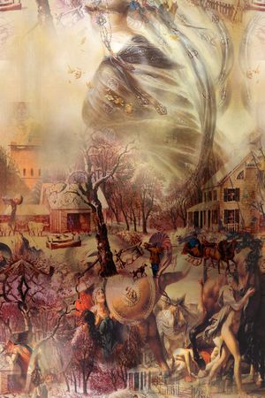 抽象水彩印花华亿平台图片