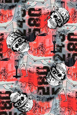 抽象纹理印花华亿平台图片