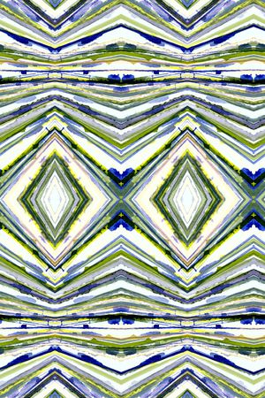 水彩几何印花华亿平台图片