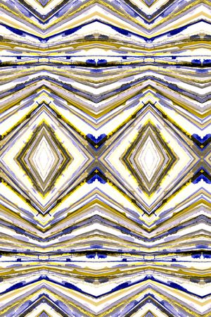 水彩几何印花华亿平台图片