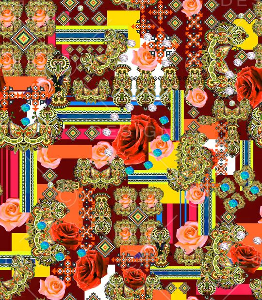 民族风印花华亿平台图片