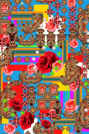 民族风印花华亿平台图片