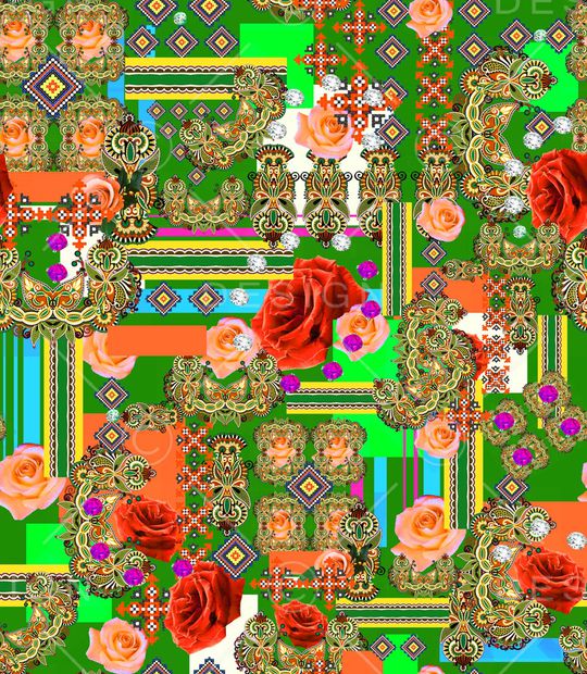 民族风印花华亿平台图片