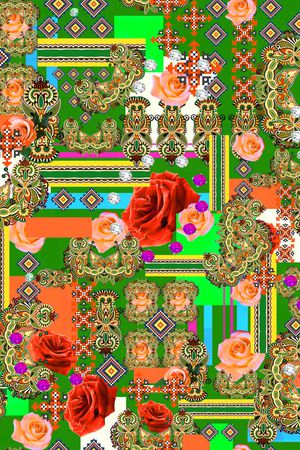 民族风印花华亿平台图片