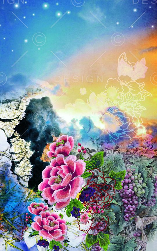 中国刺绣印花华亿平台图片