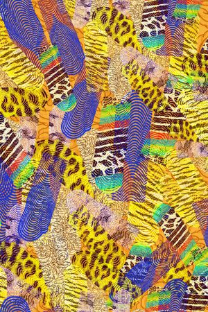 不规则几何印花华亿平台图片