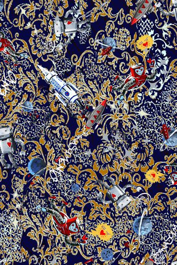 手绘印花华亿平台图片