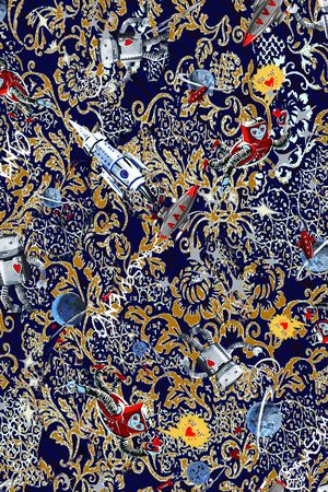 手绘印花华亿平台图片