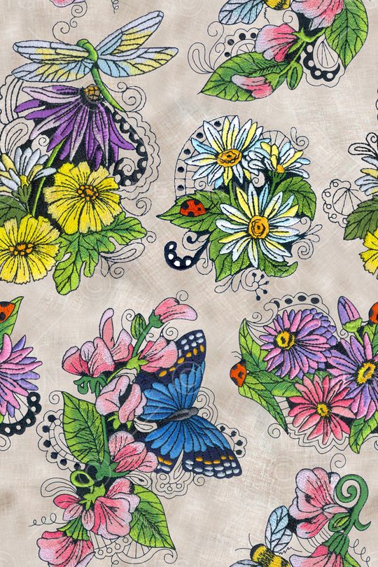 绣花印花华亿平台图片