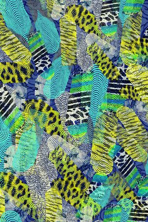 不规则几何印花华亿平台图片