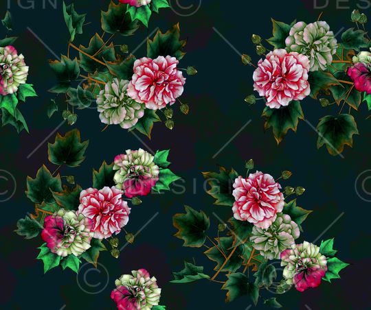 花朵印花华亿平台图片