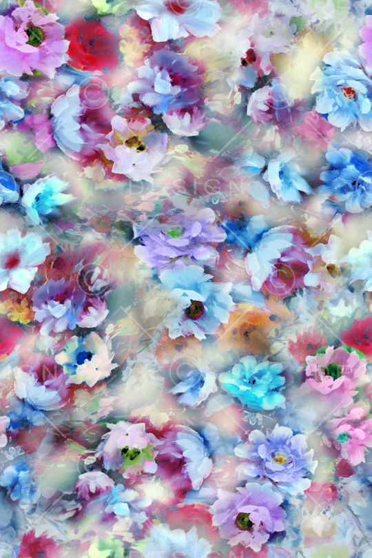 手绘花印花华亿平台图片