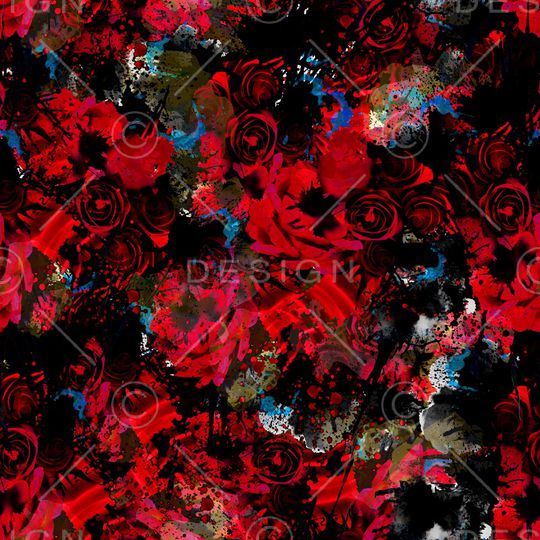 玫瑰印花华亿平台图片