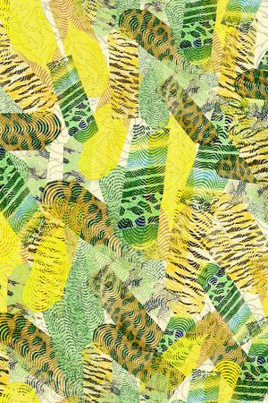 不规则几何印花华亿平台图片