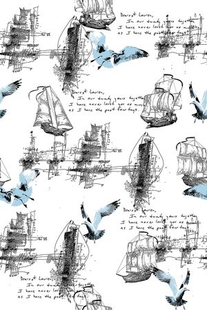 航海风潮印花华亿平台图片