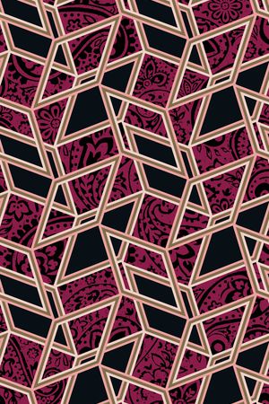 几何印花华亿平台图片