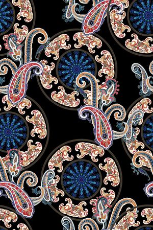 佩兹利印花华亿平台图片