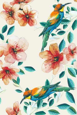 树叶印花华亿平台图片