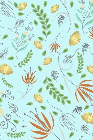 传统民族风几何花卉印花华亿平台图片