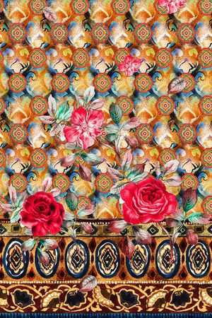 手绘印花华亿平台图片