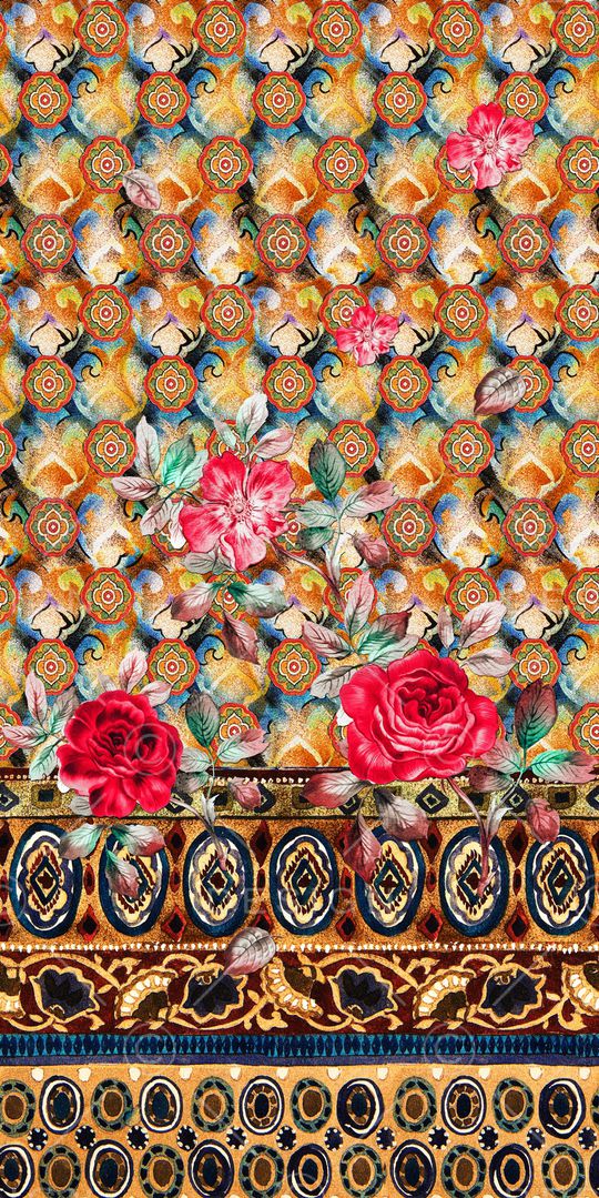 手绘印花华亿平台图片