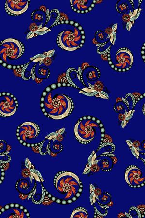 佩斯利印花华亿平台图片