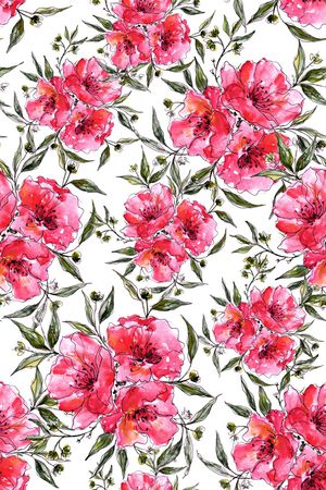 夏日小清新印花华亿平台图片