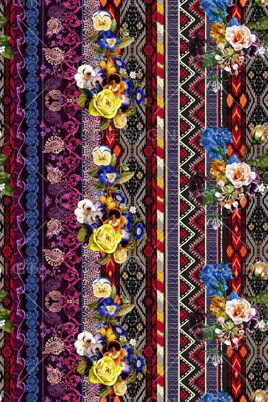 条纹印花华亿平台图片